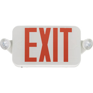 Damp Location Exit & EM Combo Sign