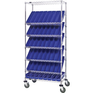 Mobile Wire Shelving Unit