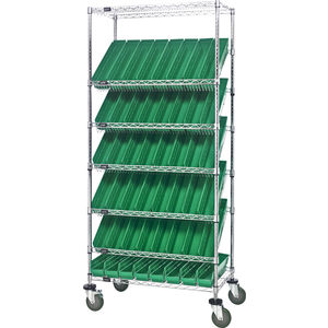 Mobile Wire Shelving Unit