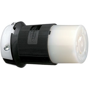 30A 250V AC - 3 Phase 3P 4W L15-30 Black / White TWIST-LOCK