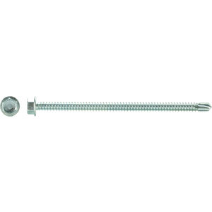 #2 Drill Point 1/2 Length Hex Washer Head Zinc Plated Finish #6-20 Thread Size Pack of 100 1/2 Length Steel Self-Drilling Screw Pack of 100 Small Parts 0608KW Hex Drive 