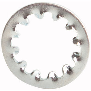 M6 DIN 6797A External Tooth Lockwasher Low Carbon Steel Zinc Plated 