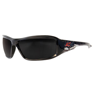 Edge Eyewear XB136 Safety Glasses Brazeau Smoke Lens Black Frame
