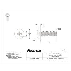 M5 X 30mm Phillips Pan Head SS 304 Screw (Dia. 5mm, Length 30mm