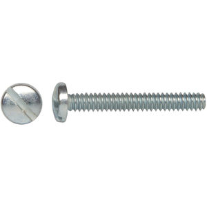 #2-56 Threads 1/2 Length Plain Finish Pack of 100 Binding Head Stainless Steel Machine Screw Slotted Drive
