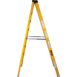 Louisville Ladder 6 Ft. Fiberglass Step Ladder With Molded Top, Type Ia, 300  Lbs. Load Capacity, L-3016-06 