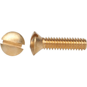 4 B.A x 3/8 " Round Head Brass Machine Screws Pack 10 Toolshack 