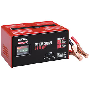 10 Amp 6 & 12V Century® Bench-Top Manual Battery Charger | Fastenal