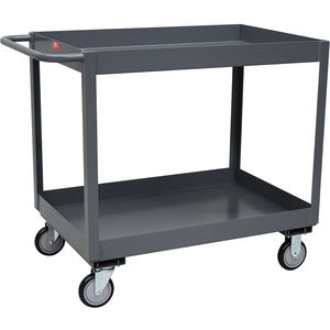 30 in. Service Cart with Drawer, White