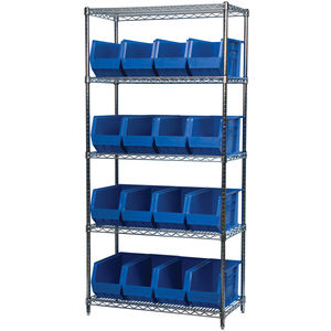 Akro-Mils Metal Shelving, Plastic Storage Bin Racks