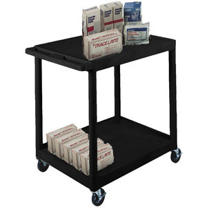 luxor 2 shelf utility cart luxor 2 shelf utility cart