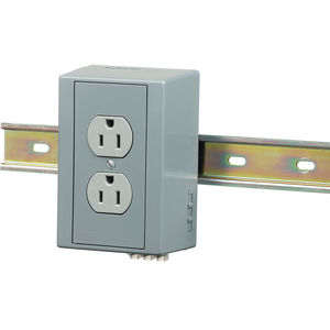 15A Gray Duplex Receptacle Din Rail Utility Box | Fastenal