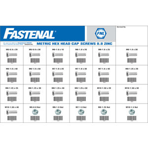 195 Pcs Assorted Hcs Drawer From M5 0 8 To M10 1 5 Fastenal