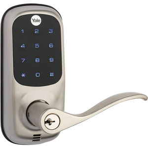 Satin Nickel Z-wave Lever Touchscreen Electromagnetic Lock | Fastenal