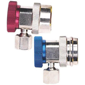 Acouto Pair of R134a Car Air Condition Fluoride Joints Quick Couplers Connectors for Refrigerant R134a