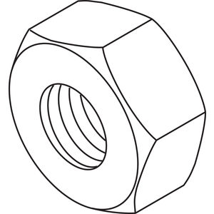 6-32 18-8 Stainless Steel Hex Machine Screw Nut | Fastenal