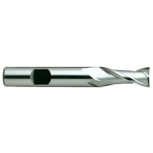 0.6299 Dia x 3.4375 OAL 2 Flute 30° High Speed Steel Bright