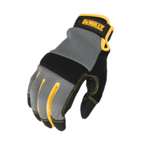 Large Work Gloves - Fastenal Gray Textured Nylon/Spandex Breathable