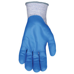 M 10ga Blue Dyneema® Dipped Knit Cut Resistant Glove Pair