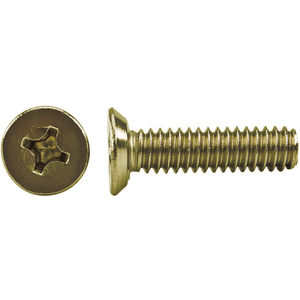 Viti Macchina Ottone Testa Tonda Phillips #10-32 X 3/4 – Confezione Da 50 Pezzi Fastenal