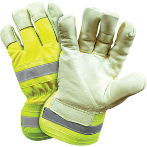 L Beige/Hi-Vis Lime Premium Pigskin Thinsulate™ Rubberized