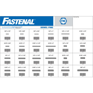 315 Piece Plain Dowel Pin Assortment | Fastenal