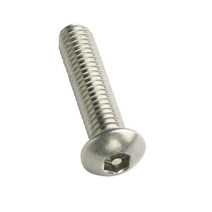 M6 x 30mm 4mm HM4 Drive Button Head A2 Pin Hex Machine Screw