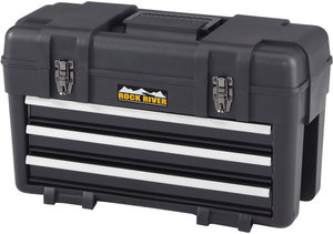 23 W X 10 1 2 D X13 1 2 H Black Rock River Plastic Steel 3 Drawer