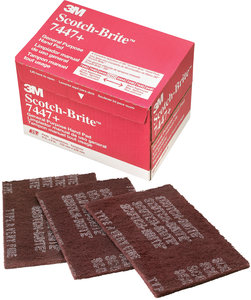 3M Scotch-Brite™ General Purpose Hand Pad 7447 1 case 60 pads Maroon