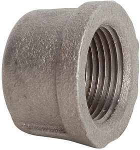 3 4 F NPT 150 lb Black Malleable Iron Threaded Pipe Cap 